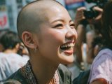 坊主女子画像　愛知県　東海市　#スキンヘッド　#剃髪　#坊主女子　#AI美女　　