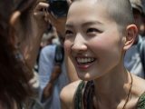 坊主女子画像　宮崎県　日向市　#スキンヘッド　#剃髪　#坊主女子　#AI美女　　