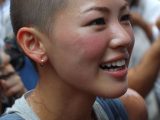 坊主女子画像　山口県　岩国市　#スキンヘッド　#剃髪　#坊主女子　#AI美女　　